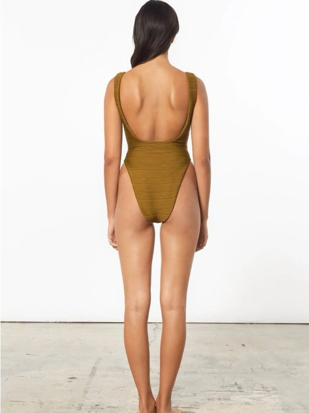 Mara Hoffman Idalia One Piece Olive new without tags perfect condition